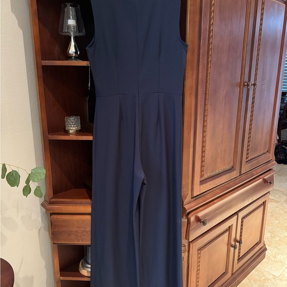 NWT. New York & Company Jumpsuit Navy Blue Size 8 - Picture 10 of 14